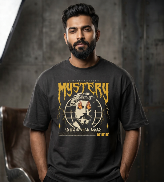 Mystery Unisex Graphic Oversized T-Shirt | For Men and Women