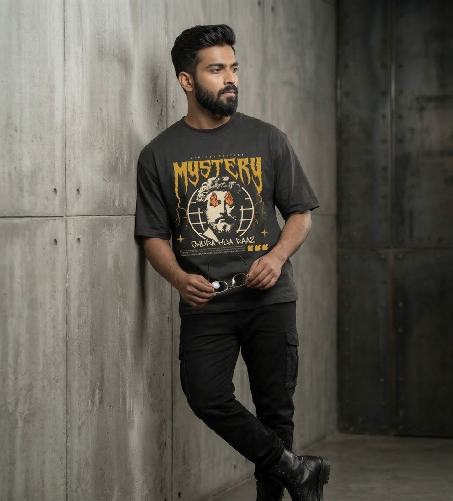 Mystery Unisex Graphic Oversized T-Shirt | For Men and Women